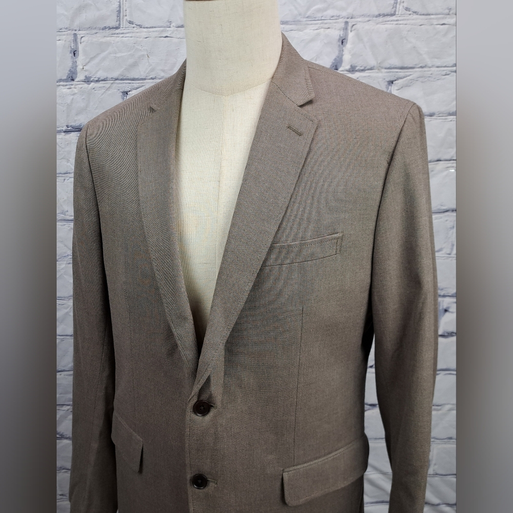 NWT Banana Republic Men's Blazer Sport Coat Tailored Fit Working Cuffs Brown 42R - Picture 8 of 16